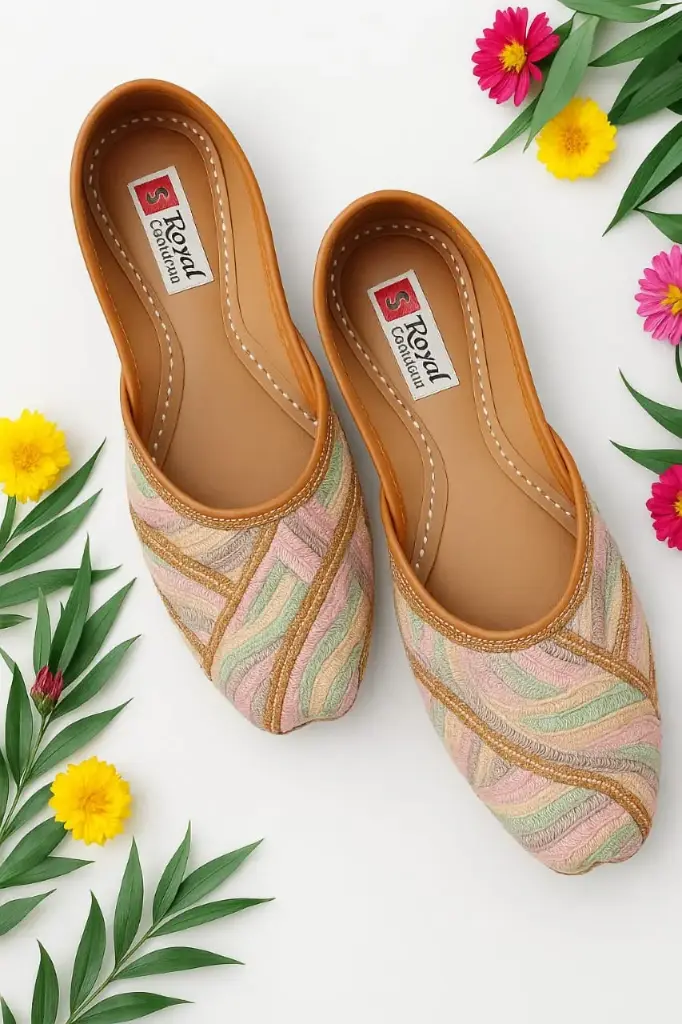 Royal Handcrafted Embroidered Jutti – Timeless Tradition & Comfort
