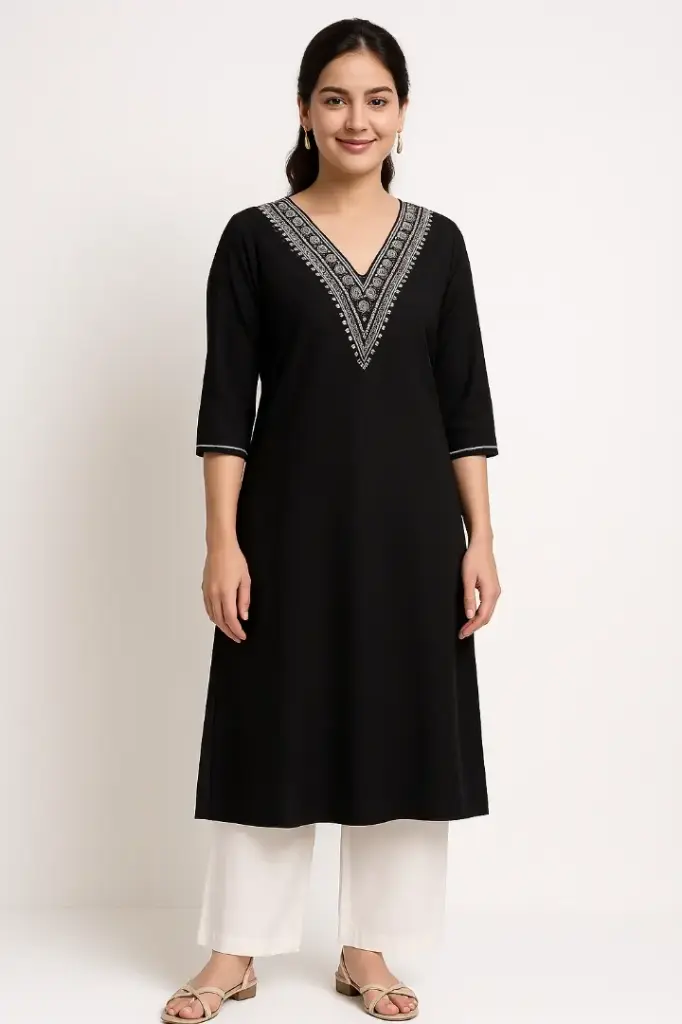 Women Embroidered Kurti